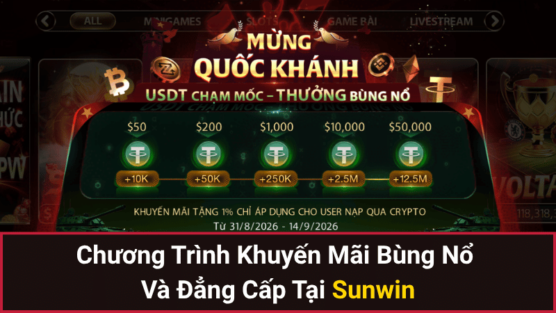 Chương Trình Khuyến Mãi Bùng Nổ Và Đẳng Cấp Tại Sunwin