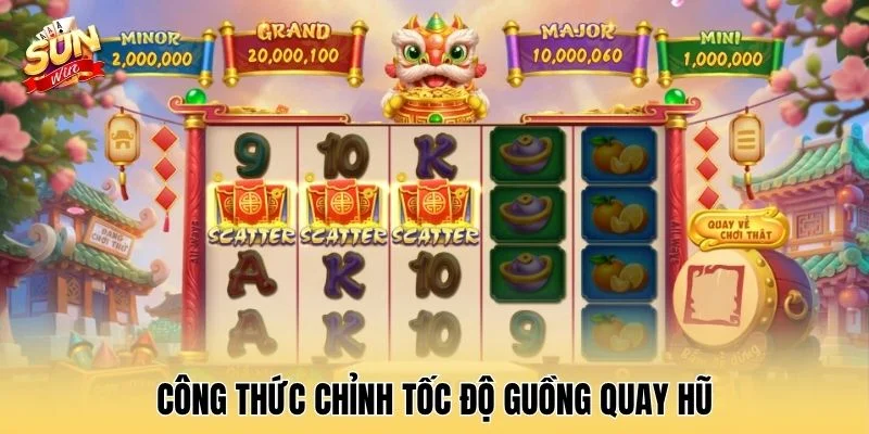 Công thức chỉnh tốc độ guồng quay hũ