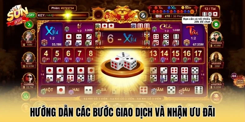 Hướng dẫn các bước giao dịch và nhận ưu đãi