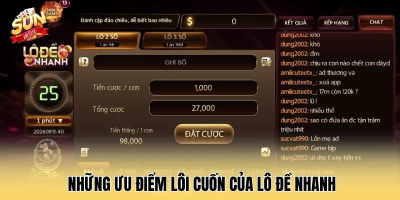 Những ưu điểm lôi cuốn của lô đề nhanh