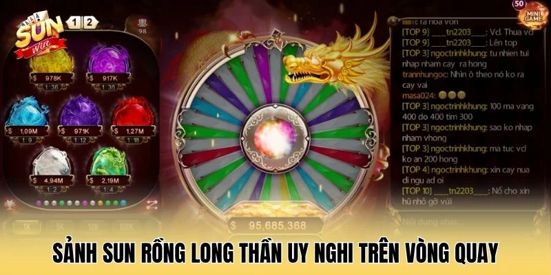 Sảnh Sun Rồng long thần uy nghi trên vòng quay