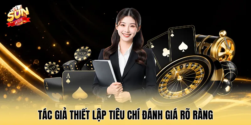 Tác giả thiết lập tiêu chí đánh giá rõ ràng